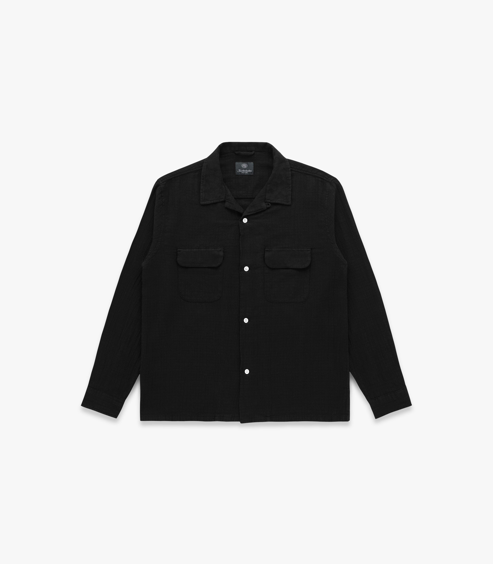 Penny Loom Cotton Shirt in Black