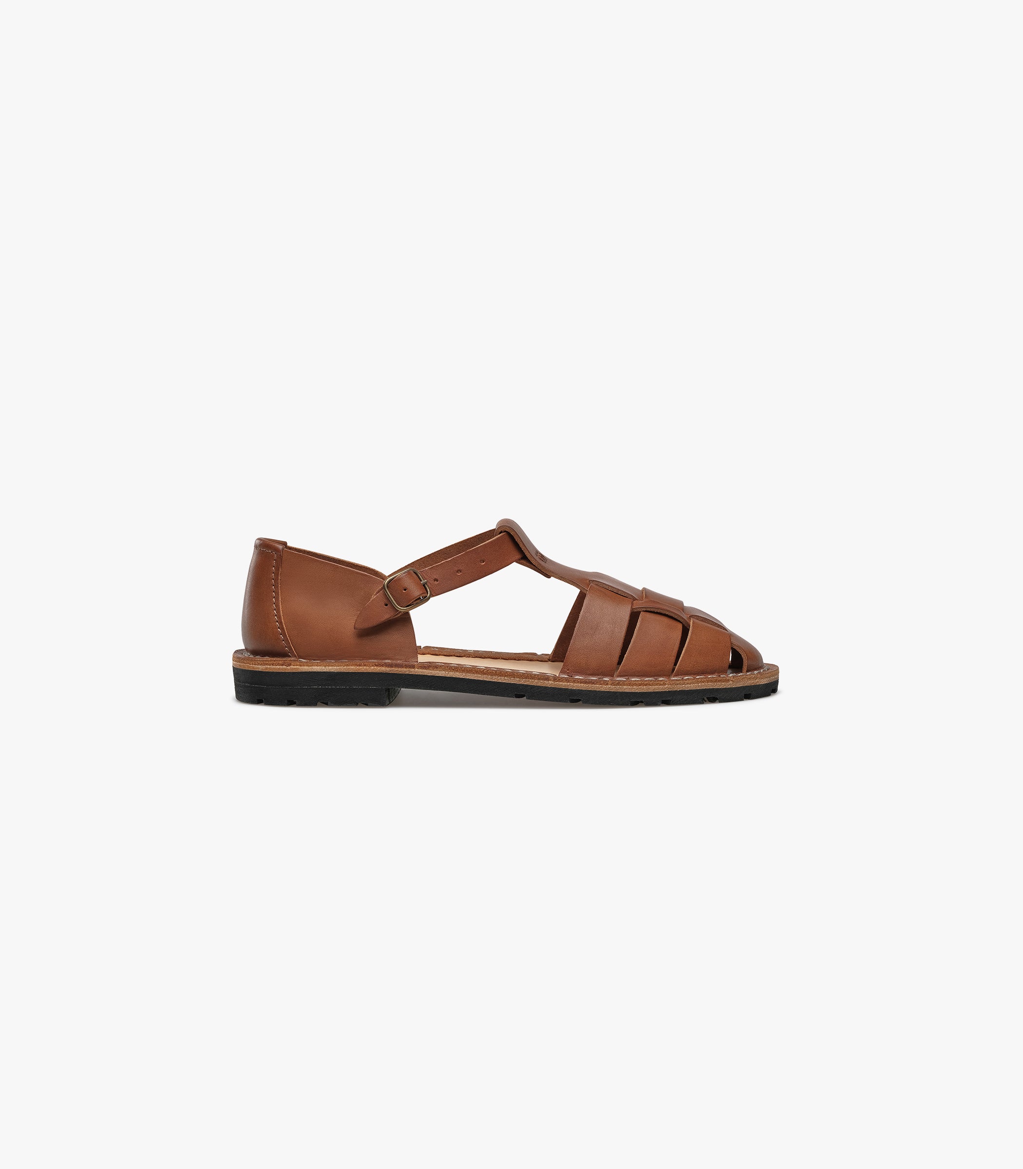 Artisanal Sandals in Chocolate