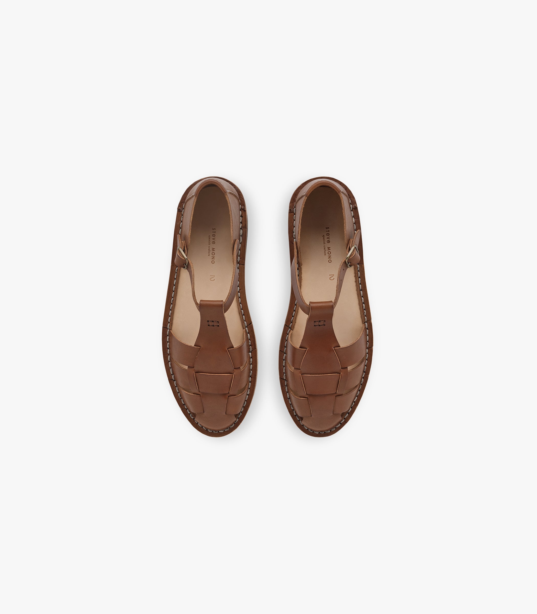Artisanal Sandals in Chocolate